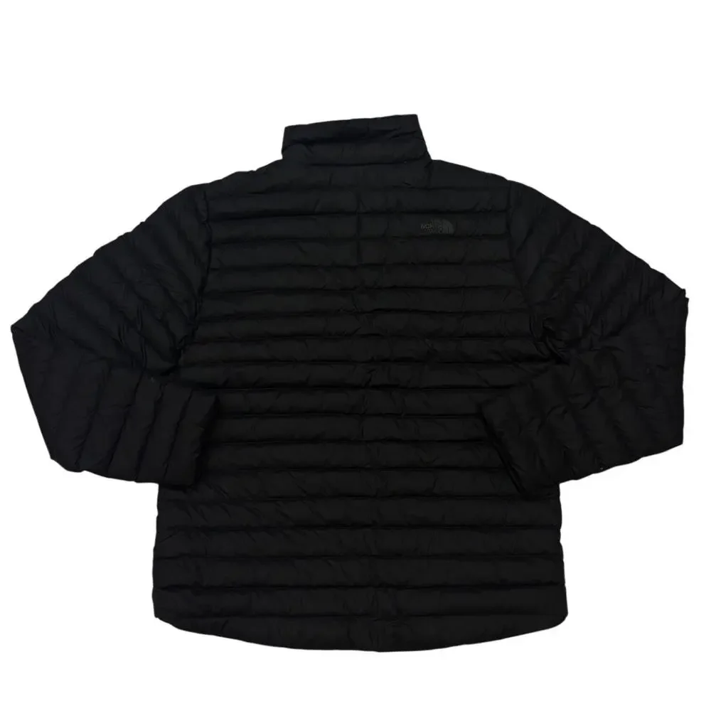 The North Face Stretch Down Puffer Jacket Mens Large Black Slim Fit 700 Full Zip